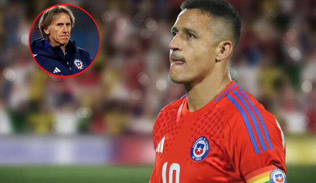 La ausencia de Alexis Sánchez generaría preocupación en el DT, ya que esperaba contar para los enfrentamientos contra Brasil y Colombia. Foto: Composición La República