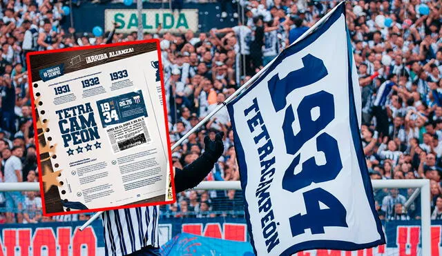 Alianza Lima sigue emitiendo publicaciones en sus redes sociales sobre el disputado título de 1934. Foto: Alianza Lima