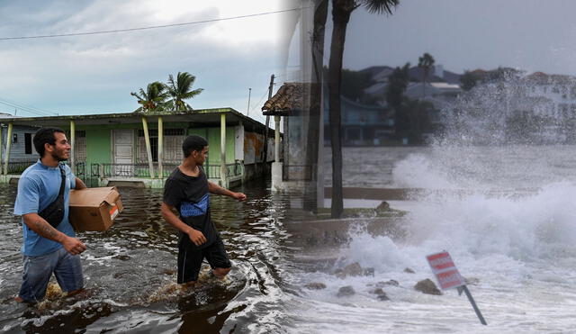 Imágenes y videos virales de las inundaciones en Tampa y Fort Myers tras el paso del Huracán Helene en Florida.. Foto: composición LR/AFP/CNN