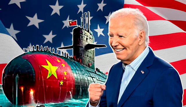 Estados Unidos ha revelado el hundimiento del submarino nuclear más nuevo de China. Foto: composición LR/AFP.