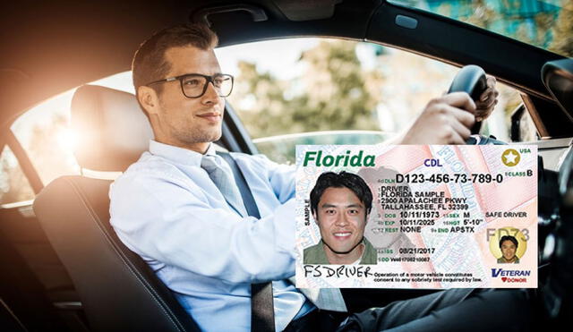 Es obligatorio aprobar un examen teórico y práctico para obtener la licencia de conducir en Florida. Foto: composición LR/Freepik/ViveFlorida