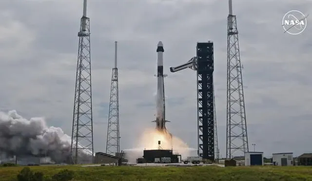 Esta misión continuará el legado de la colaboración espacial internacional y fortalecerá los esfuerzos futuros en la exploración del cosmos. Foto: SpaceX/captura de X