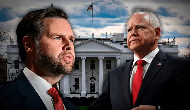 Este 1 de octubre se llevará a cabo el debate entre los vicepresidentes JD Vance y Tim Walz desde la ciudad de Nueva York. Foto: composición LR/AFP