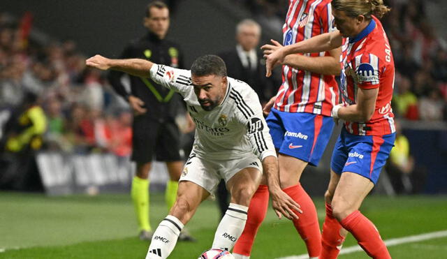 Real Madrid enfrentó a Atlético Madrid en el Cívitas Metropolitano por el derbi de LaLiga. Foto: AFP