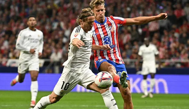 Real Madrid enfrentó a Atlético Madrid en el Cívitas Metropolitano por el derbi de LaLiga. Foto: AFP