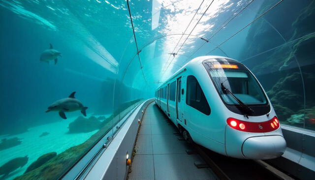 El túnel submarino de 28 kilómetros conectará España y Marruecos, uniendo Europa y África, y busca estar operativo para el Mundial de Fútbol de 2030. Foto: Freepik IA