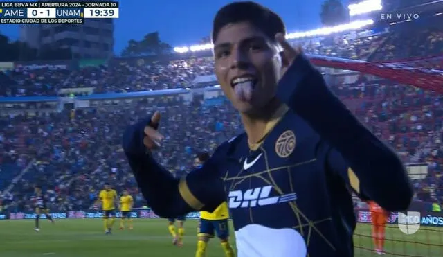 Piero Quispe viene siendo titular con Pumas. Foto: captura de Univisión USA