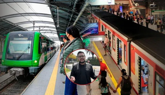 Venezolano compara líneas del Metro de Lima con las de Santiago: "Solo hay 2, mientras Chile tiene 7". Foto: composición LR / ANDINA / Infitina