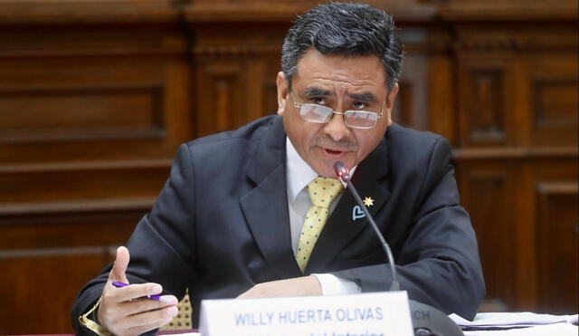 Willy Huerta fue ministro del Interior entre julio y diciembre de 2022 durante el Gobierno de Pedro Castillo. Foto: Congreso