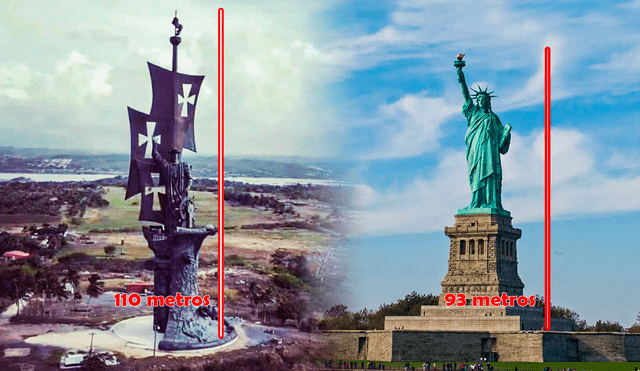 Esta estatua destaca por su impresionante tamaño y por el simbolismo histórico que representa para América Latina. Foto: Composición LR/WhichMuseum.