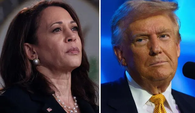 Kamala Harris advierte a votantes sobre plan de dejar sin seguro médico a latinos en USA de Donald Trump. Foto: composición LR/ El País/ El Economista