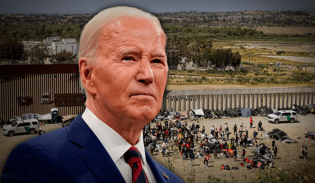 La administración de Joe Biden endurece la frontera con México a pocos meses de las elecciones en Estados Unidos. Foto: composición LR/AFP/CBS News