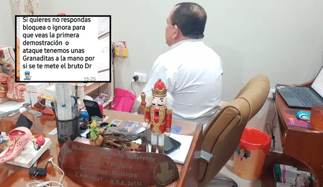 El médico viene siendo extorsionado desde hace 2 semanas. Foto: Yasmín Araujo/URPI-LR