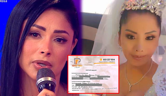 Pamela Franco habría llegado con más de una hora de retraso a su boda en Juliaca. Foto: Composición LR/Captura/América/Captura/TikTok