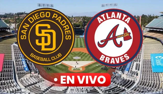 El juego 1 entre San Diego Padres vs. Atlanta Braves se disputará en el Petco Park. Foto: composición LR/AFP