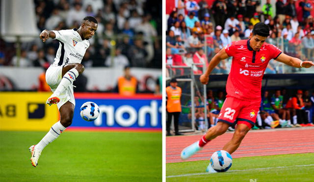 LDU Quito recibe en el Estadio Rodrigo Paz Delgado a El Nacional. Foto: composición LR/Liga Quito/El Naciona/X