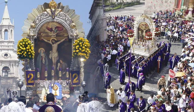 Cientos de feligreses saldrán a las calles en procesiones al Señor de los Milagros. Foto: composición LR/Claudia Beltrán/El Búho