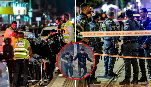 A pesar de que los terroristas fueron "neutralizados", el despliegue de seguridad se mantuvo en la zona de Jaffa. Foto: Composición LR/AFP.