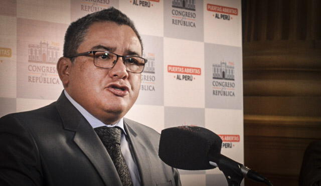 Juan Santiváñez, ministro del Interior blindado por la mayoría congresal. (Foto: La República)