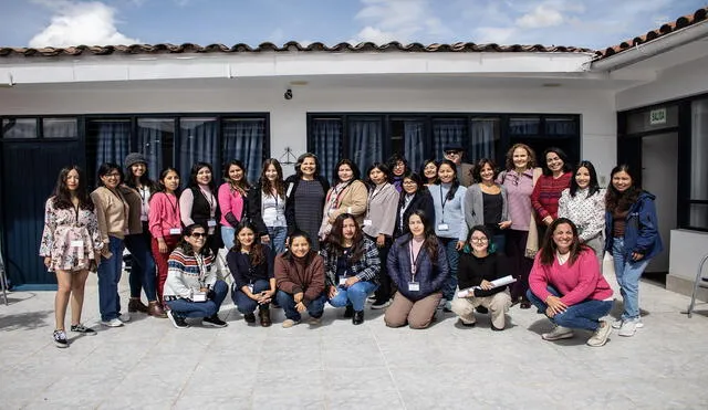 Las micaelas en su primera reunión presencial en el Cusco. Fotografía: Red Micaelas.