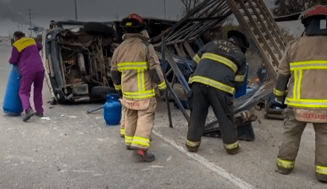 Accidente en la Panamericana Sur dejó tres muertos. Foto: captura Canal N