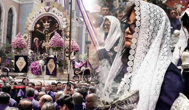 La imagen del Señor de los Milagros saldrá de la Iglesia de las Nazarenas para recorrer la av. Emancipación y regresar al santuario por la av. Tacna. Foto: composición LR/difusión/Marco Cotrina