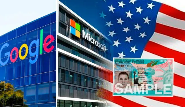 El gobierno de Estados Unidos podría hacer cambios en favor de inmigrantes que trabajen para Google y Microsoft. Foto: composición LR/ USCIS.