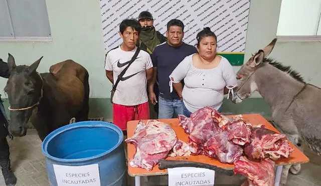 Piura. Sospechosos fueron detenidos en la ciudad de Sullana. Foto: PNP