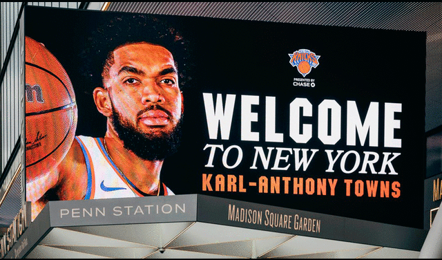 New York Knicks hizo oficial la llegada de Karl-Anthony para la nueva temporada de la NBA. Foto: New York Knicks