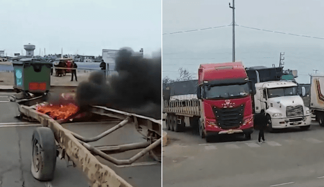 Así lucieron las carreteras tras las protestas de pescadores artesanales. Foto: Captura America Noticias