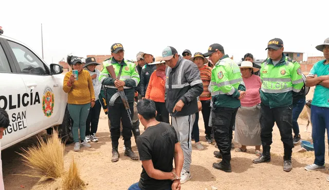 Delincuentes son detenidos luego de ejecutar un robo. Foto: Cinthia Alvarez/ La República