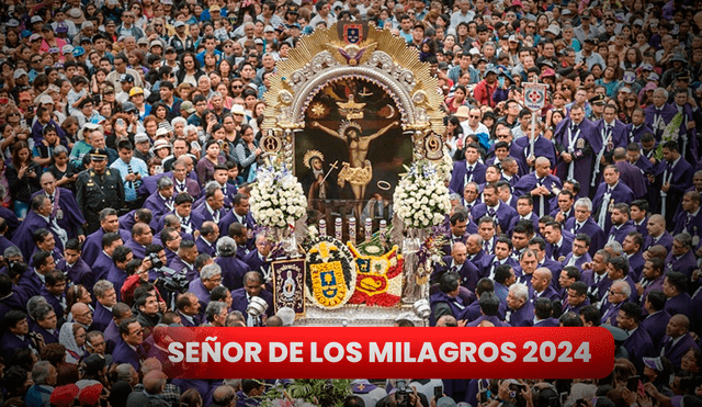 Señor de los Milagros este octubre del 2024. Foto: composición LR/Arzobispo de Lima.