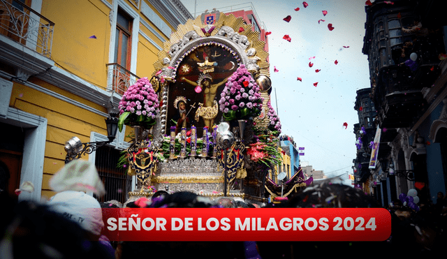 Este domingo 5 de octubre es el primer recorrido del Señor de Los Milagros. Foto: Composición LR/Andina   