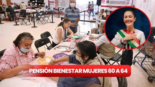 La pensión bienestar para mujeres de 60 a 64 años comienza a inscribir el 7 de octubre. Foto: composición LR/ Bienestar/ X