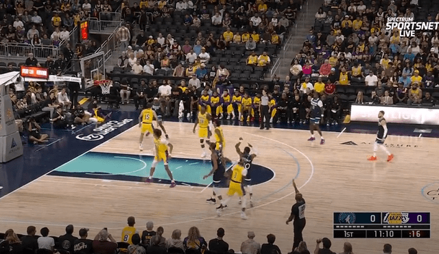 Sigue AQUÍ el partido EN VIVO de Los Lakers vs Timberwolves. Foto: captura de pantalla