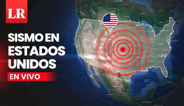 Último sismo registrado en Estados Unidos por el USGS. Foto: Composición LR