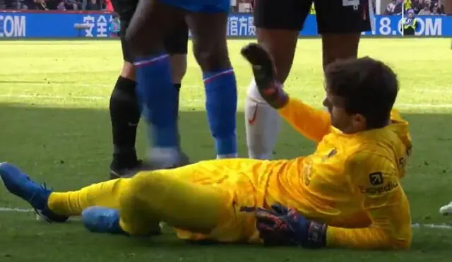 Alisson Becker fue titular con Liverpool por la fecha 7 de la Premier League. Foto: captura de ESPN