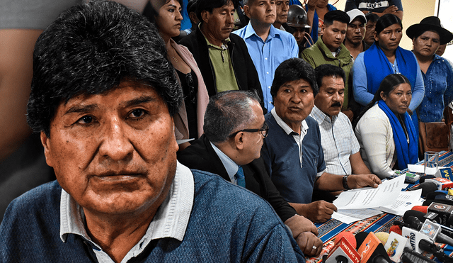 Evo Morales, expresidente de Bolivia, ofreció una conferencia de prensa desde Cochabamba. Foto: Composición LR/AFP.