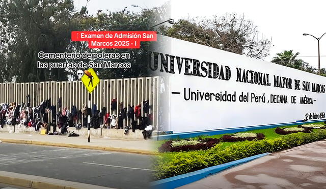 Las medidas de la UNMSM prohibieron poleras con capucha y otras prendas voluminosas para evitar posibles trampas durante el examen de admisión. Foto: composición LR/difusión