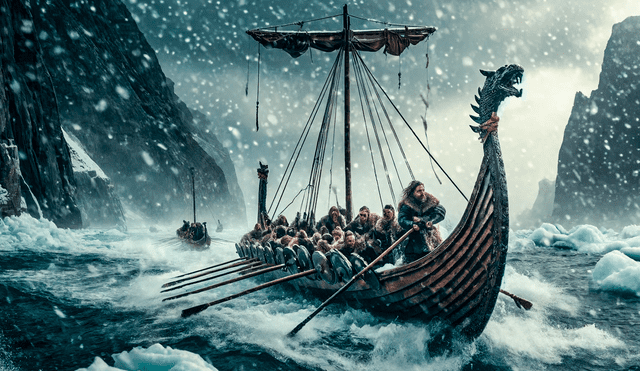 El descubrimiento de la investigación fue que gran parte del marfil de morsa exportado a Europa durante la Era Vikinga. Foto: IA/La República.