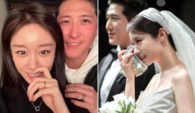 Los famosos coreanos Jiyeon y Hwang Jae Gyun celebraron su boda en diciembre de 2022. Foto: composición LR/Naver