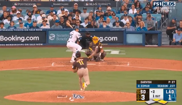 Los Angeles Dodgers vs Padres jugaron en el Dodger Stadium. Foto: Disney Plus