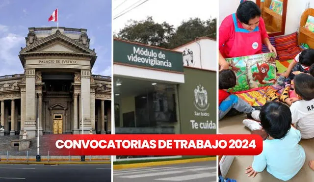 Convocatorias de trabajo del 7 al 12 de octubre del 2024 en Lima y otras provincias del Perú.