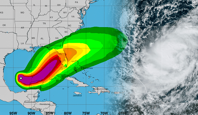 Este nuevo ciclón Milton sigue a Helene, otro huracán que recientemente azotó Florida y dejó más de 200 víctimas. Foto: composición LR/NHC - Video: CNN