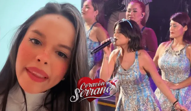 Kiara Lozano, cantante de Corazón Serrano, respondió a varias interrogantes mediante un live de TikTok. Foto: composición LR/TikTok