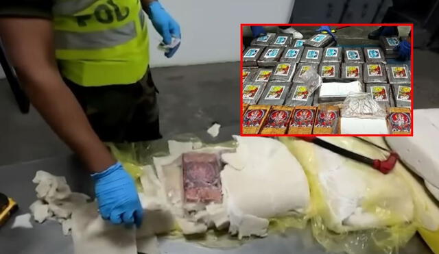 La Policía Nacional del Perú incautó más de una tonelada de cocaína con un valor aproximado de 50 millones de dólares. Foto: captura Panorama