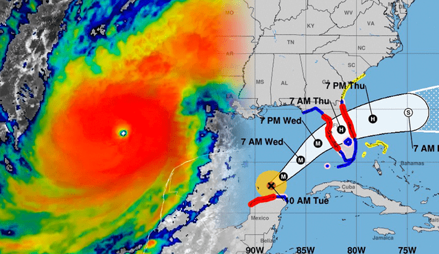 Este nuevo ciclón Milton sigue a Helene, otro huracán que recientemente azotó Florida y dejó más de 200 víctimas. Foto: composición LR/NHC - Video: CNN