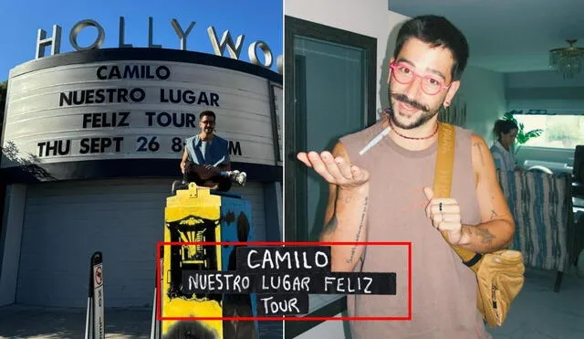 Camilo brindará un concierto en Perú como parte de su tour 'Nuestro lugar feliz'. Foto: captura/Instagram