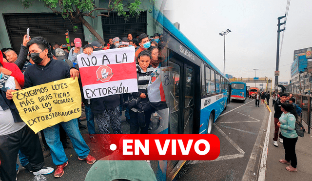 Paro de transportistas de Lima y Callao este 8 de octubre. Foto: Mirian Torres/Kevinn García/LR