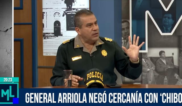 General PNP Óscar Arriola indicó que en su viaje a Panamá fue la primera vez que vio a Andrés Hurtado 'Chibolín'. Foto: captura Willax TV.